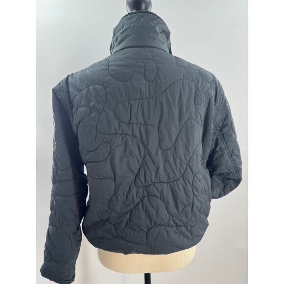 Lululemon Black Heather Quilted Pullover Puffer Jacket Small Insulated - Picture 5 of 8